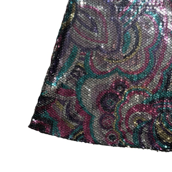 Free People Intimate Mesh Sequin Slip Dress US M - Picture 8 of 10